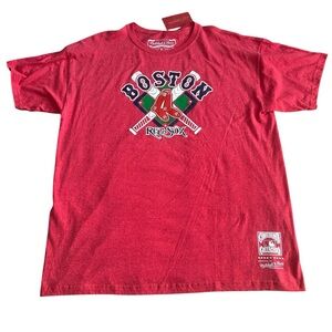 NWT Mitchell & Ness Boston Red Sox Cooperstown Collection‎ Tee Men’s XL